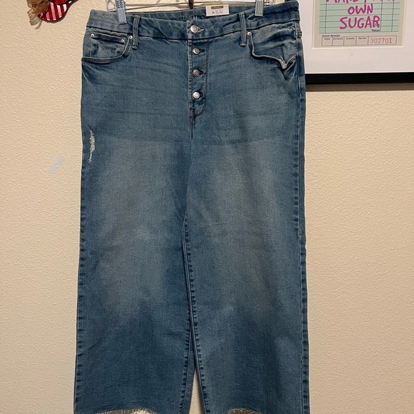 Time and Tru Blue Flare Wide Leg Jeans - Picture 1 of 5